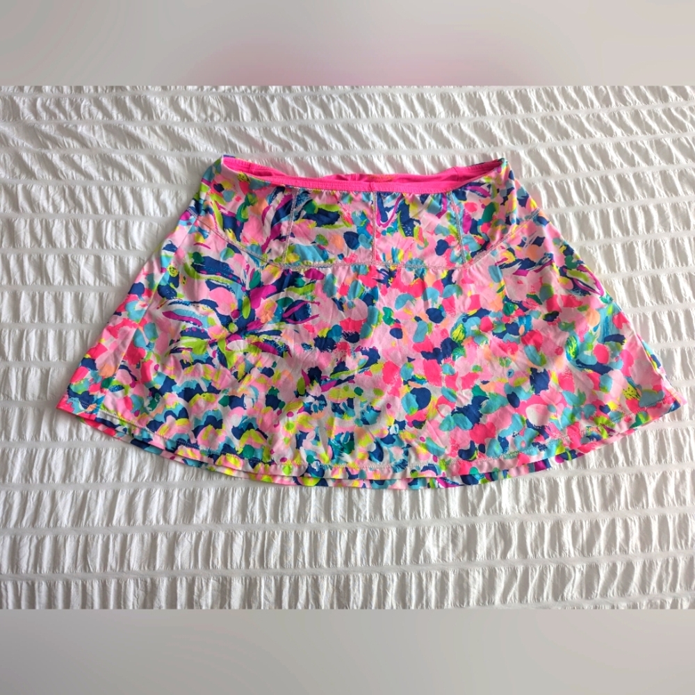 Lilly Pulitzer Luxletic Josephine Skort in Pina Colada
Size M Pink and Aqua